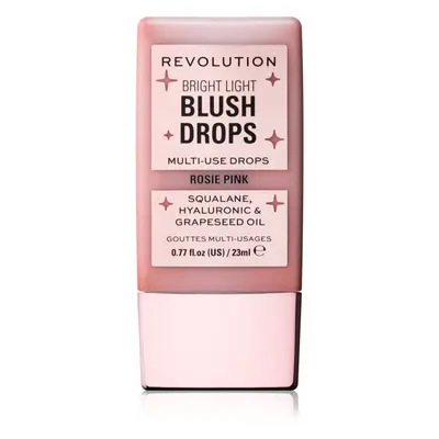 Makeup Revolution Bright Light Blush Drops folyékony arcpirosító árnyalat Pink Rosie 23 ml