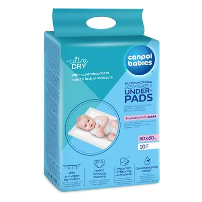 Canpol babies Multifunctional Underpads eldobható pelenkázó-alátétek 60x60 cm 10 db