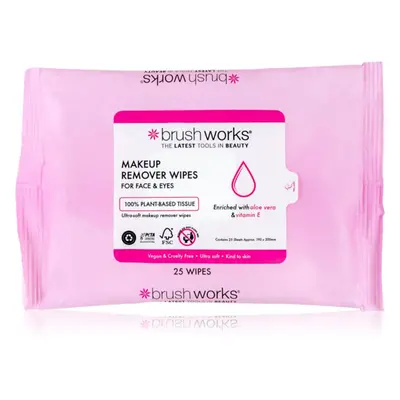 Brushworks Makeup Remover Wipes Sminkeltávolító kendők 25 db