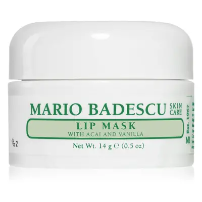 Mario Badescu Lip Mask with Acai and Vanilla éjszakai maszk az ajkakra 14 g