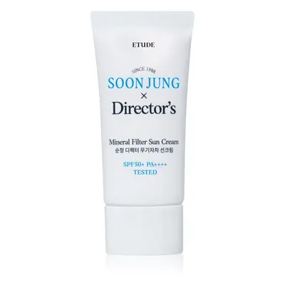 ETUDE SoonJung X Directors Sun Cream ásványi védőkrém arcra és érzékeny területekre SPF 50+ 50 m