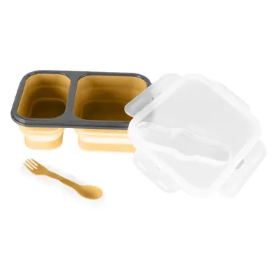 Zopa Silicone Lunch Box Large etetőszett Mustard Yellow 21x15 cm 1 db