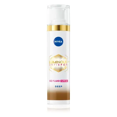 NIVEA Luminous 630 Anti Spot élénkítő CC krém SPF 30 árnyalat Deep 40 ml