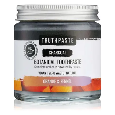 Truthpaste Charcoal természetes fogkrém Fennel & Orange 100 ml