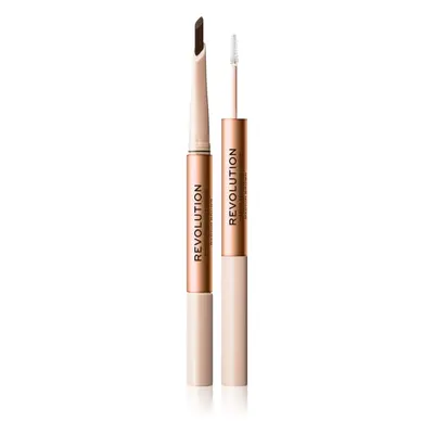 Makeup Revolution Fluffy Brow Filter Duo Kétoldalú szemöldök ceruza a formáért és a fixálásért á