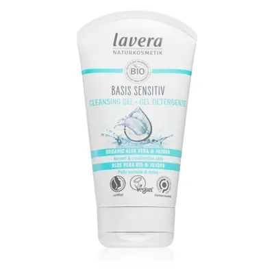 Lavera Basis Sensitiv lágy tisztító gél normál és kombinált bőrre 125 ml