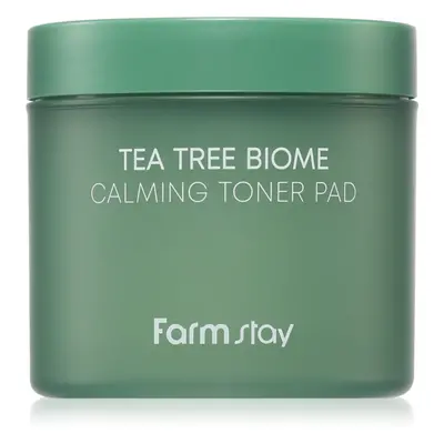 Farmstay Tea Tree Biome tonizáló párnák az arcbőr megnyugtatására 140 ml