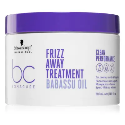 Schwarzkopf Professional BC Bonacure Frizz Away Treatment maszk a rakoncátlan és töredezett hajr