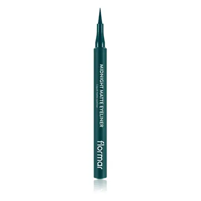 flormar Midnight Matte Eyeliner széles applikátorú szemhéjtus matt hatással árnyalat 04 Green 1 