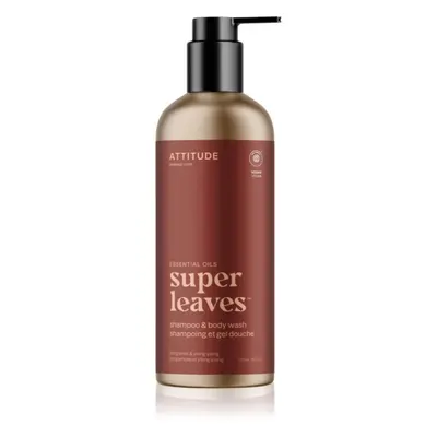 Attitude Super Leaves Bergamot & ylang-ylang sampon és tusfürdő gél 2 in 1 473 ml