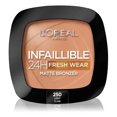 L’Oréal Paris Infaillible Fresh Wear 24h bronzosító matt hatással árnyalat 250 Light 9 g