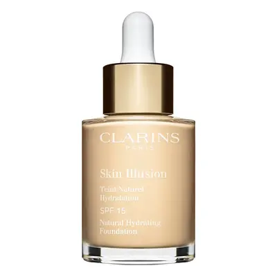 Clarins Skin Illusion Natural Hydrating Foundation világosító hidratáló make-up SPF 15 árnyalat 