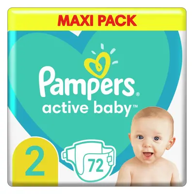 Pampers Active Baby Size 2 eldobható pelenkák 4-8 kg 72 db