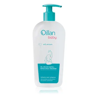 Oillan Baby Gentle Body Wash gyermek tisztító gél és sampon 3 az 1-ben 750 ml