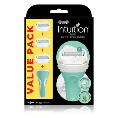 Wilkinson Sword Intuition 2 in 1 Sensitive Care borotva + tartalék fejek 3 db