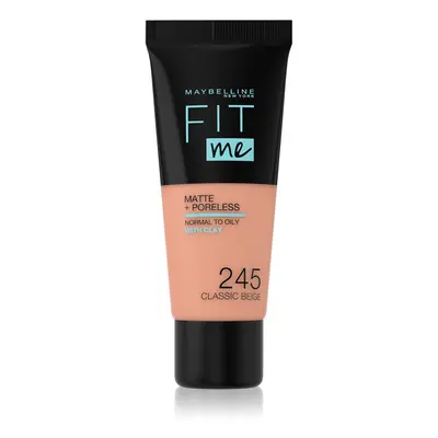 Maybelline Fit Me! Matte+Poreless pórusösszehúzó és mattító alapozó normál és olajos bőrre árnya