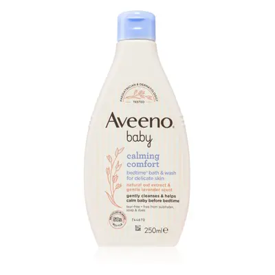 Aveeno Baby Calming Comfort mosó gél a jó alváshoz a gyermek bőrre 250 ml