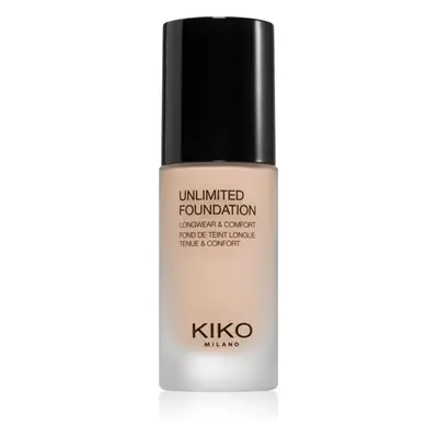 KIKO Milano Unlimited Foundation tartós folyékony alapozó matt hatással árnyalat 02 Rose 30 ml