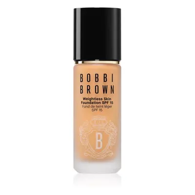 Bobbi Brown Weightless Skin Foundation SPF 15 tartós alapozó hidratáló hatással árnyalat Honey 3