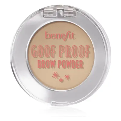 Benefit Goof Proof Brow Powder púder szemöldökre árnyalat 1 Cool Light Blonde 1,9 g