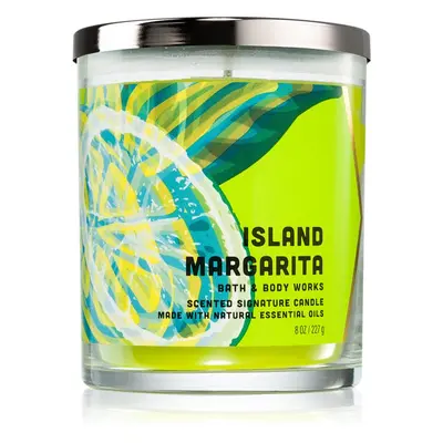 Bath & Body Works Island Margarita illatgyertya esszenciális olajokkal 227 g