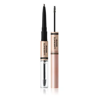 Makeup Revolution Laminate Brow szemöldökceruza és gél árnyalat Medium Brown 2.1 g