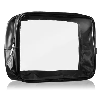 Notino Travel Collection Cosmetic bag átlátszó kozmetikai táska XL Black 27,5x20x12,5 cm 1 db