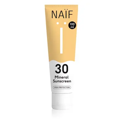 Naif Sun Mineral Sunscreen SPF 30 védőkrém napozásra SPF 30 vízálló 100 ml