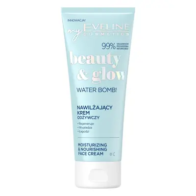 Eveline Cosmetics Beauty & Glow Water Bomb! hidratáló és tápláló krém az arcra 75 ml