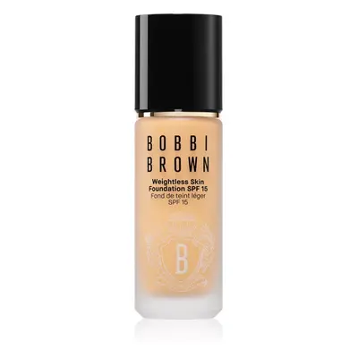 Bobbi Brown Weightless Skin Foundation SPF 15 tartós alapozó hidratáló hatással árnyalat Golden 