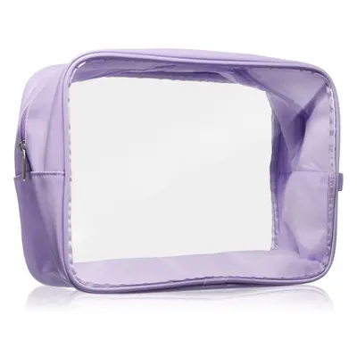 Notino Travel Collection Cosmetic bag átlátszó kozmetikai táska XL Purple 27,5x20x12,5 cm 1 db