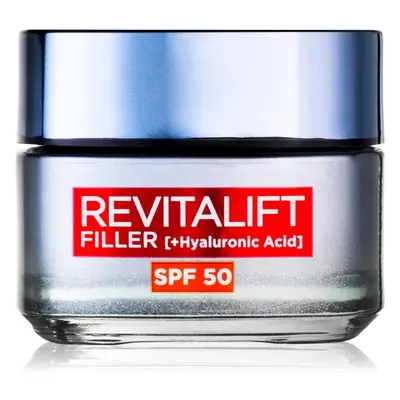 L’Oréal Paris Revitalift Filler nappali krém a bőr öregedése ellen SPF 50 50 ml