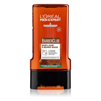 L’Oréal Paris Men Expert Barber Club fürdőgél férfiaknak hajra, szakállra és testre 300 ml