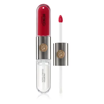 KIKO Milano Unlimited Double Touch hosszantartó folyékony rúzs árnyalat 107 Cherry Red 6 ml