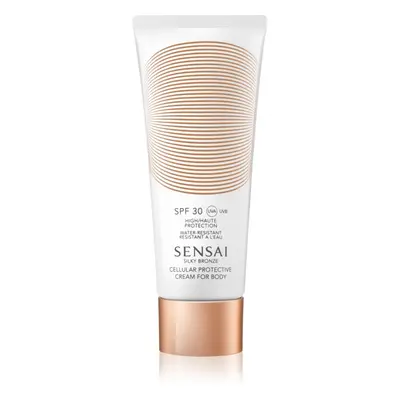 Sensai Silky Bronze Cellular Protective Cream for body vizálló napozó krém a bőr öregedése ellen