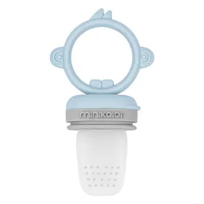 Minikoioi Feeder Teether Mineral Blue/ Powder Grey tölthető rágóka