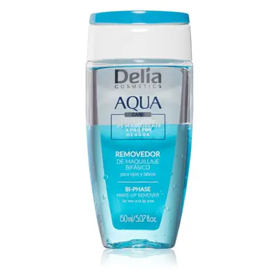 Delia Cosmetics Aqua kétfázisú sminklemosó a szem köré és a szájra 150 ml