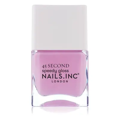 Nails Inc. 45 Second Speedy Gloss gyorsan száradó körömlakk árnyalat Ready for Richmond 14 ml