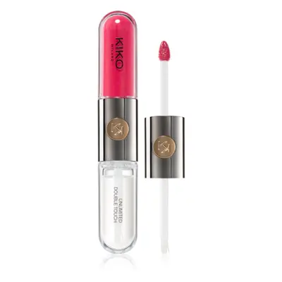 KIKO Milano Unlimited Double Touch hosszantartó folyékony rúzs árnyalat 110 Spicy Rose 6 ml