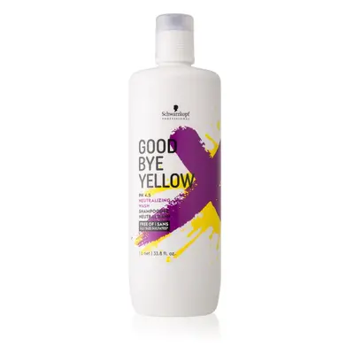 Schwarzkopf Professional Goodbye Yellow sampon a sárga tónusok neutralizálására festett vagy me