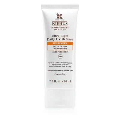 Kiehl's Ultra Light Daily UV Defense ultrakönnyű védő fluid minden bőrtípusra, beleértve az érzé