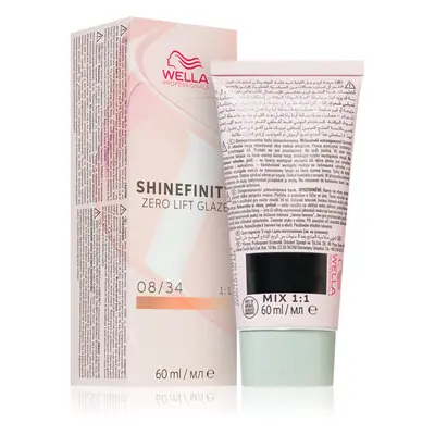 Wella Professionals Shinefinity Zero Lift Glaze tartós hajszínező árnyalat 08/34 - Spicy Ginger 