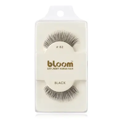 Bloom Natural ragasztható műszempilla természetes hajból No. 82 (Black) 1 cm