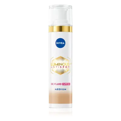 NIVEA Luminous 630 Anti Spot élénkítő CC krém SPF 30 árnyalat Medium 40 ml