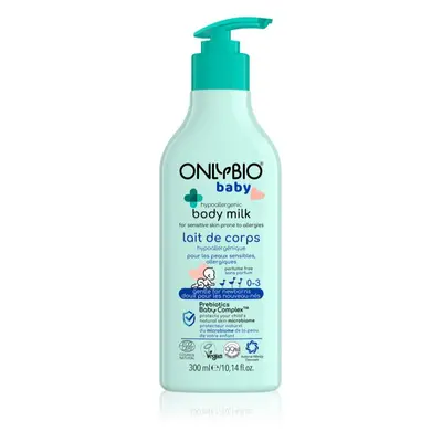 OnlyBio Baby Hypoallergenic hipoallergén testápoló tej gyermekeknek születéstől kezdődően 300 ml