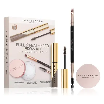 Anastasia Beverly Hills Full & Feathered Brow Kit Mini szemöldök szett Taupe árnyalat