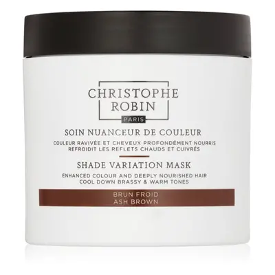 Christophe Robin Shade Variation Mask tápláló krémmaszk hajra árnyalat Ash Brown 250 ml