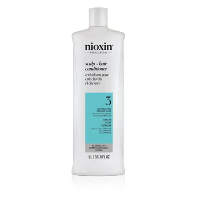 Nioxin System 3 Scalp + Hair Shampoo kondicionáló festett és ritkuló hajra 1000 ml