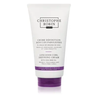 Christophe Robin Luscious Curl Defining Cream with Chia Seed Oil kisimító krém a hullámos és gön