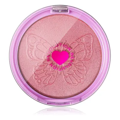 I Heart Revolution Butterfly kompakt púderes élénkítő arcra árnyalat Butterfly Radiance 10 g